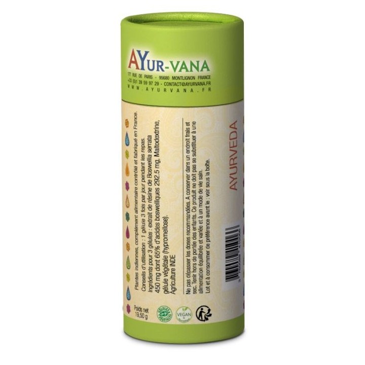 Notice Boswellia (Extrait) – 60 gélules – AYur-vana